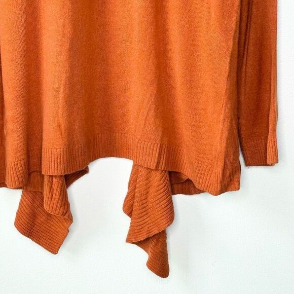 Karen Scott Luxsoft Deep Orange Open Cardigan NWT - Women’s Petite XL - Picture 6 of 6